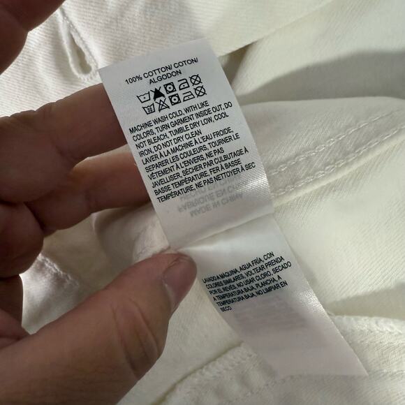 NWT Lucky Brand Front Button Tomboy Denim Jacket, White, M - Picture 4 of 5